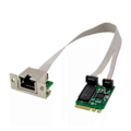 Miniatyrbillede 1 af 4: M.2 Gigabit Lan Adapter 2.5G/1000/100Mbps RJ45 Netværkskort (M.2 A+E NIC 2.5G) jy