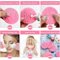 Miniatyrbillede 2 af 5: 60 stk. Ansigtsvampe Komprimerede Ansigtsvampe Naturlige Rengøringssvampe til Ansigtsrensning, Peelingmaske, Makeupfjernelse (2,2 tommer, Pink) Pink 60
