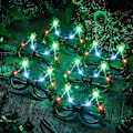 Miniatyrbilde 4 av 5: 8-pakke Glitter Juletre Lysende Blinkende LED Solbriller Jul Solbriller Gløder I Mørket LED Briller Plast Lysende Briller Jul Tre Kostyme for Julefestgaver