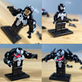 Miniatyrbillede 3 af 5: 6 stk. Superhelt Actionfigurer Byggeklodser Sæt Venom Minifigurer Byggelegetøj til Børn