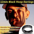 Miniatyrbillede 2 af 5: Norse Viking Runes Hoop Øreringe Til Mænd Kvinder 12mm Huggie Hoops Med Delikat Gaveindpakning(75% rabat)_FD10