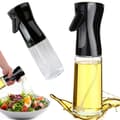 Olieflaske med sprayfunktion i glas 200ml Sort