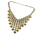Miniatyrbilde 3 av 4: Bohemian Tassel Fringe Bib Statement Choker Halskjede Gull