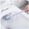 Pikkukuva 4 / 5: 1 sarja wc-harjan pidike suojakotelo luova sarja pidike käytännöllinen pehmeä harjapää sininen