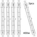 Miniatyrbillede 1 af 5: 5 stk. R7s 118mm 400w Halogenlampe Blyantpære Dæmpbar AC 220-240v 7500lm J118 Lineær Halogen Spotlight 12