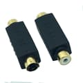 S-Video Han till RCA Hon Composite Video Adapter Plug Konverterare, Mini Din 4 PIN Koppling Förlängning