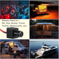 Miniatyrbillede 5 af 5: Led Dimmer Switch 12v Dc Pwm Dimmer Justerbar Controller Til Autocamper Båd Trailer Van, Til Dæmpbar Led-lys, Halogen, Glødepære, Enkeltfarve