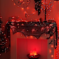 Miniatyrbild 4 av 5: Röda Halloween-lampor, 200 LED-julljus utomhus vattentäta, julgransljus inomhus, 8 lägen 20 meter
