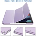 Miniatyrbild 3 av 5: Bebetter Jetech Fodral för iPad 10,2 tum (2021/2020/2019 Modell, 9/8/7 Generation), Auto Wake/sleep Cover (ljus lila) LÅNG