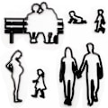 Miniatyrbild 4 av 5: Familj Fondant-skärare, Bröllopskakform Set För Bröllopsdag/Bröllop/Förlovning Tårtdekoration Sockerhantverk Skärverktyg