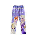 Miniatyrbillede 1 af 2: 3-8 år Piger Frozen Elsa Anna Print Elastisk Talje Bukser Pink 7-8 Years