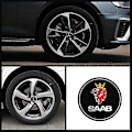 Pikkukuva 2 / 3: 4 kpl/sarja Auton tyyliä Saab 9-3 93 9-5 9 3 9000 99 9-x 97x Auton pyörän keskustarrat Vanteiden korkit Napapeite Auton tarvikkeet, 1