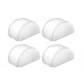 Runt självhäftande dörrstopp 4-pack Transparent