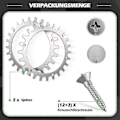 Miniatyrbild 3 av 5: Huamade 2 X Premium rostfria spikar för Worx S/m-modell, 2x rostfria skruvspikar dragförstärkare, robotgräsklippare hjulstorlek 205mm