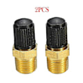 Miniatyrbillede 1 af 5: 2 STK 1/8 NPT MPT Massiv Messing Luftkompressor Tank Påfyldningsventil Sekskantventiler & Dele Biltilbehør M8 M10