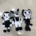 Pikkukuva 3 / 5: Söpö Bendy and the Ink Machine Boris -toimintahahmo, plussilelu, täytetty nukke, lasten lahja