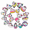 Pikkukuva 4 / 5: 20 kpl Cartoon Unicorn -kenkäkoristeita DIY-Croc-sandaaleille