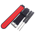 Pikkukuva 1 / 5: Vaihda silikonihihna Gar-min Forerunner 220 735 Approach S20 S5 S6 Black-Red