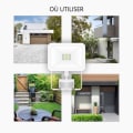 Miniatyrbild 2 av 4: Utomhus LED strålkastare med rörelsedetektor ELRO LF60 - 10W - 800LM - Vattentät IP54 - Vit 6500K briljant ljus