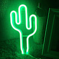Miniatyrbild 2 av 5: Kaktus Neon Skylt USB/Batteridriven, Akryl Väggdekor, Dekorativ Stämningsbelysning