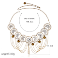 Miniatyrbild 4 av 4: Boho Coin Belly Chain Rhinestone Midjekedjor Dans Sommar Kropp J