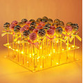 Miniatyrbild 1 av 5: 36-håls fyrkantig akrylstång för lollipops, displayställ för bröllopsfest D