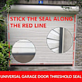 Miniatyrbild 4 av 5: Universell tätningslist för garageportens nedre tröskel, gör-det-själv-väderlist