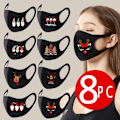 Miniatyrbild 5 av 5: Ansiktsmask Unisex Barn Vuxen Halloween Jul Utomhus Vindtät Dimmig Haz