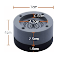 Miniatyrbild 2 av 5: Vibrationsdämpare, set om 4, antivibrationsmattor, vibrationsdämpare för tvättmaskiner och torktumlare, 4 cm (grå, 4 cm)