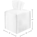 Miniatyrbild 2 av 5: 2-pack, VIVIDLY servettbehållare, fyrkantig modern PU-läder servettbehållare