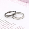 Miniatyrbild 4 av 5: 2 st Sol Måne Älskare Par Ringar Matchande Knuckle Ring Justerbar