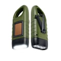 Miniatyrbild 1 av 5: Hand Cranking Solar Powered Rechargeable Flashlight Emergency Led