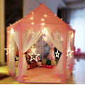 Miniatyrbild 3 av 5: Hexagon Korallmatta - Ultramjuk matta för prinsesslott lekstuga sovrum Längd 55\" Flickor halkfri botten lekmatta inomhus och utomhus kul (Rosa)