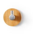 Miniatyrbild 4 av 5: 4 st bambu väggkrokar, bambu rostfritt stål krokar, bambu självhäftande krok, ingen rivning självhäftande handdukskrok för badrum, toalett, kök