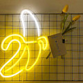 Miniatyrbild 2 av 5: 1 st Banan Neon Skylt USB LED Ljus Konst Vägg Dekorativ för sovrum