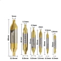 Miniatyrbild 1 av 5: Centrering borr set, svarvverktyg, hss centrering borr set 1,0-5,0 mm