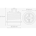 Miniatyrbild 2 av 5: 4x Sockeladapter - E40 till E27 Sockelomvandlare - E27 Bas Lamp H