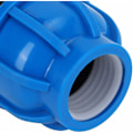 Miniatyrbild 4 av 5: 4 st PE-plast raka kopplingar 32 mm till 32 mm vattenrör adapter