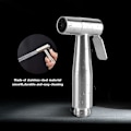 Miniatyrbild 2 av 5: Toalett Bidet Spray, Bärbar Rostfritt Stål Badrum Bidet Toalett Sprayer Hygien Kit WC Bärbar Dusch Sprayer för Toalett Tillbehör