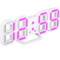 Miniatyrbild 1 av 5: Digital väckarklocka, vägg LED-nummer tid larmklockor