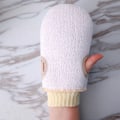 Miniatyrbild 3 av 4: Exfolierande handskar, skrubbhandskar badhandskar, hög elasticitet, inte lätt att deformera