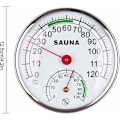 Miniatyrbild 3 av 5: Digital hygrometer termometer, rostfritt stål 2 i 1 basturum hygrometer termometer 0-120℃, inomhustemperatur och luftfuktighetsmätning, 1 st