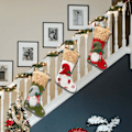 Miniatyrbild 5 av 5: 3 st julstrumpor julstrumpor julgransdekorationer F