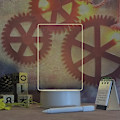Miniatyrbild 2 av 5: Transparent Luminous Acrylic Note Board Erasable Message Small Wh