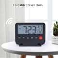 Miniatyrbild 4 av 5: Liten digital reseväckarklocka med LCD-display, datum, temperatur, S