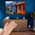 Miniatyrbild 4 av 5: 2 st ljudaktiverad strömbrytare, trådlös väggströmbrytare med röststyrning, ljudaktiverad strömbrytare för sovrum, kök, vardagsrum, loft, TV-apparater, 110 volt