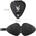 Miniatyrbild 2 av 5: Gitarrplektrumbox med 22 plektrum, PU-läder plektrum multipack