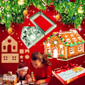 Miniatyrbild 1 av 5: Pepparkakshus Form Set Baka Ditt Eget Små Pepparkakshus Kit