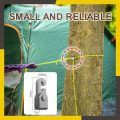 Miniatyrbild 4 av 5: Campingtillbehör, krok med automatisk låsning, självsäkrande, fri knut, enkel åtdragning av repkit för att binda fästverktyg för upphängning