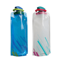 Miniatyrbild 2 av 4: (3-pack) 700 ml stor hopfällbar vattenflaska helt hopfällbar lagerflaska,